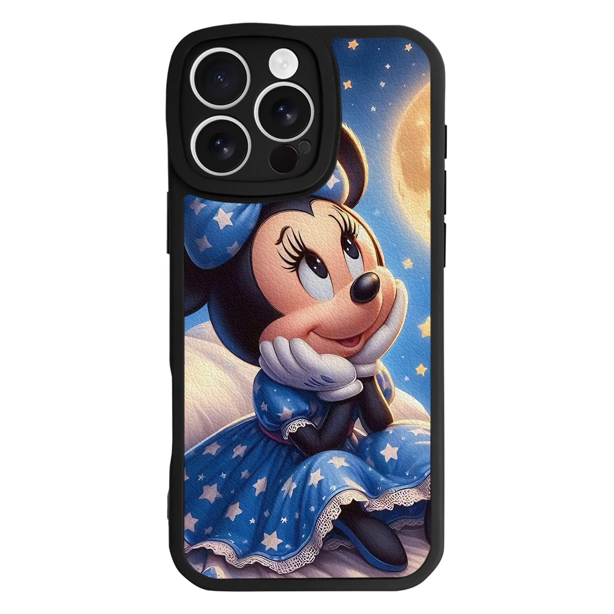 （画像用） ミッキーマウス Mickey Mouse 【iPhone 16シリーズ対応】シリコンスマホケース（レザー調） 材質：シリコン